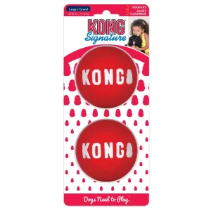 KONG Signature Balls Dog Toy 2pc