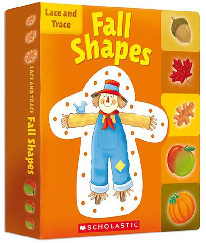 Lace and Trace Fall Shapes - Scholastic