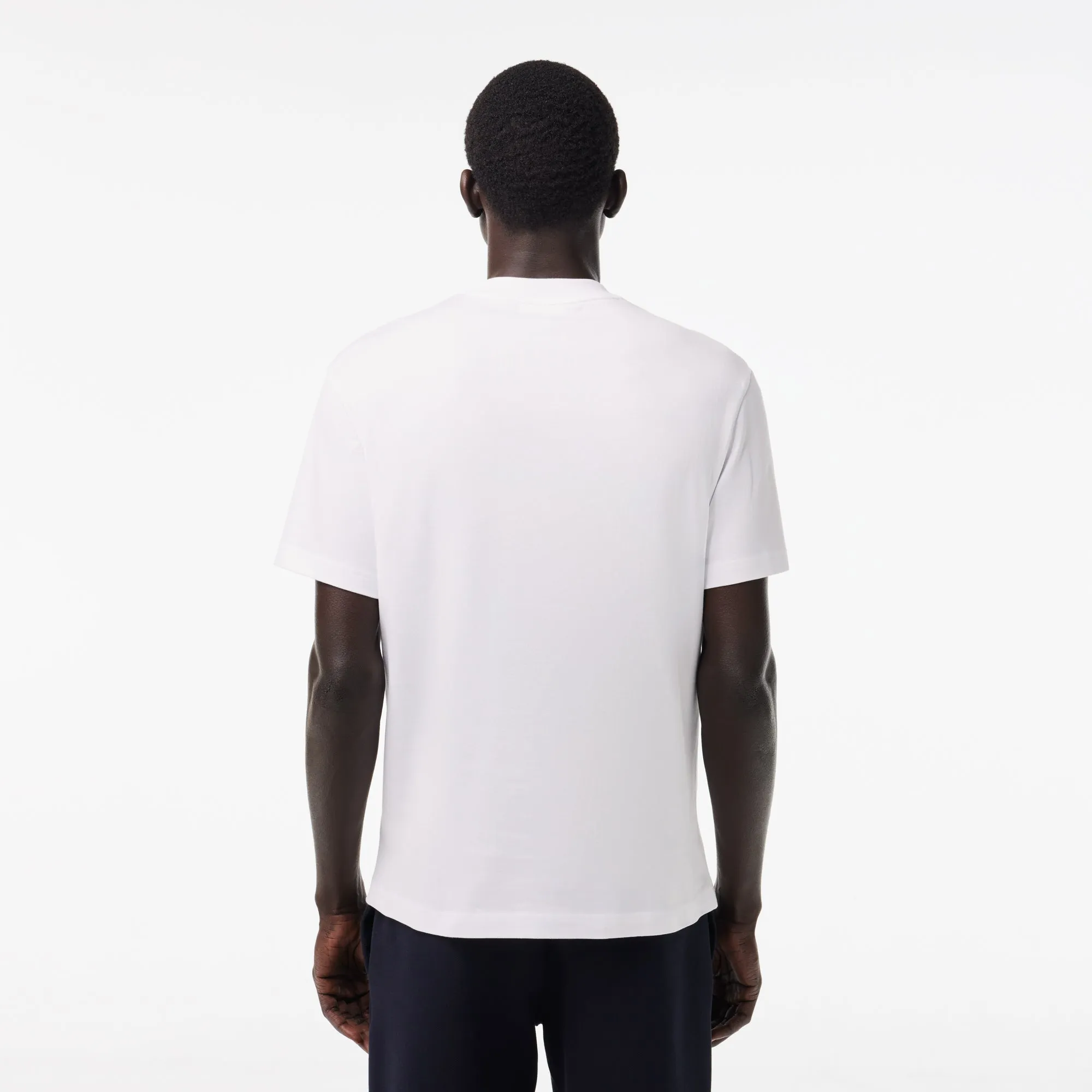 Lacoste Men's Heavy Cotton Tennis Ball Print T-Shirt