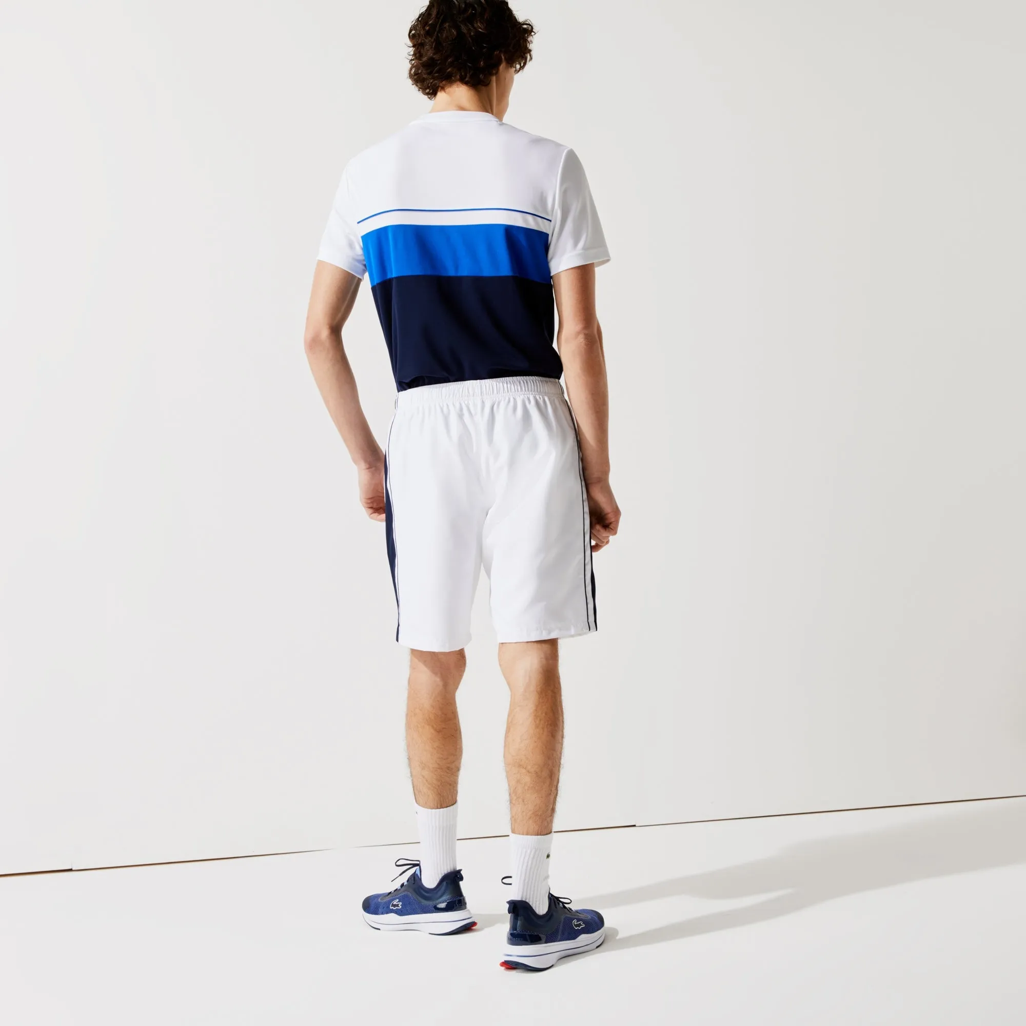 Lacoste Men’s SPORT Side-Stripe Lightweight Shorts