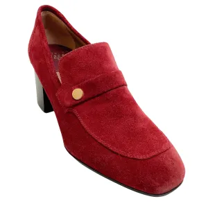 Laurence Dacade Wine Suede Tracy Loafer Pumps