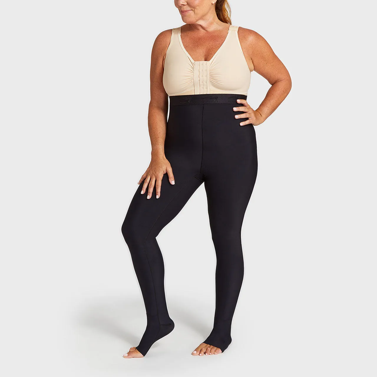 Lipedema Mid-State Everyday Management Legging with FlexFit Comfort Ankle™ | 15-20 mmHg | Style No.  LIEMLMS