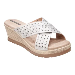 Malia Silver Wedge Sandals