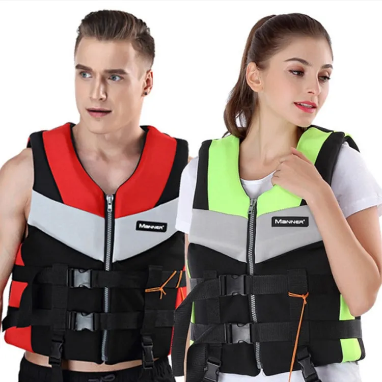 MANNER QP2030 Adult Buoyancy Vest Swimming Aid Life Jacket, Size:M(Red)