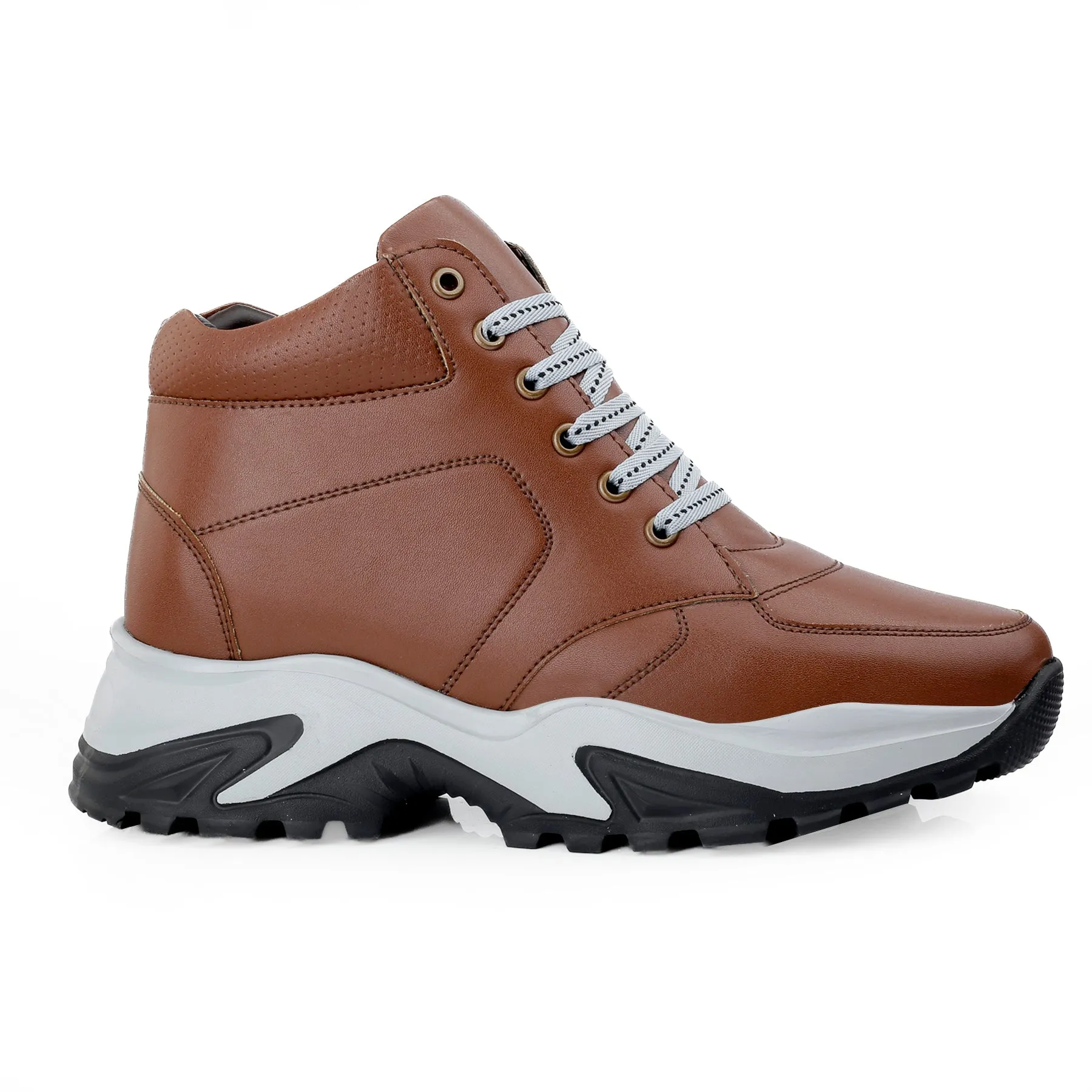 Men's 3 Inch Hidden Height Increasing Casual Outdoor Sneakers Boot