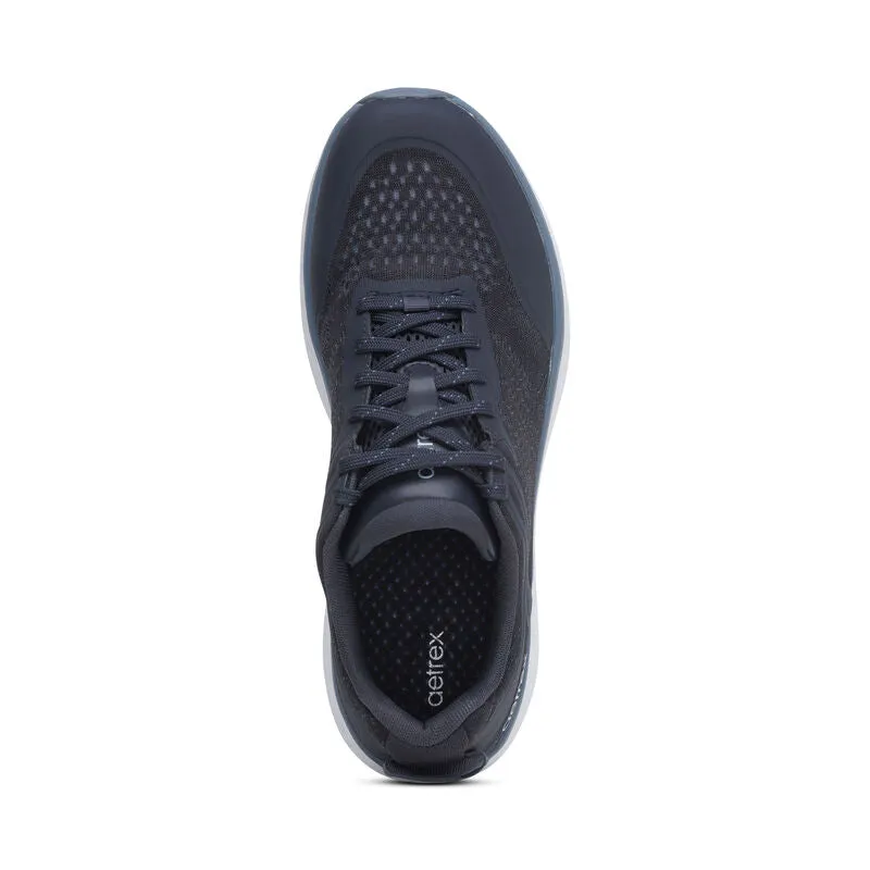 MEN'S AETREX CHASE ARCH SUPPORT SNEAKERS | NAVY