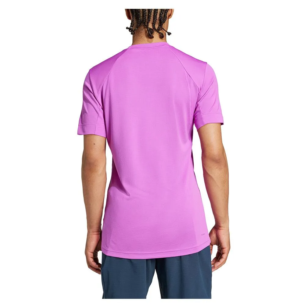 Mens Freelift Tennis Top Purple Burst