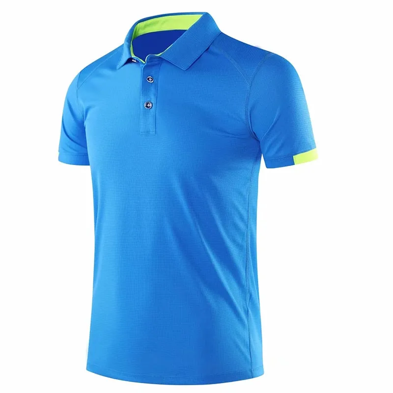 Men's Golf Tennis Outdoor Sportswear Short sleeve polo shirt Badminton T Shirt