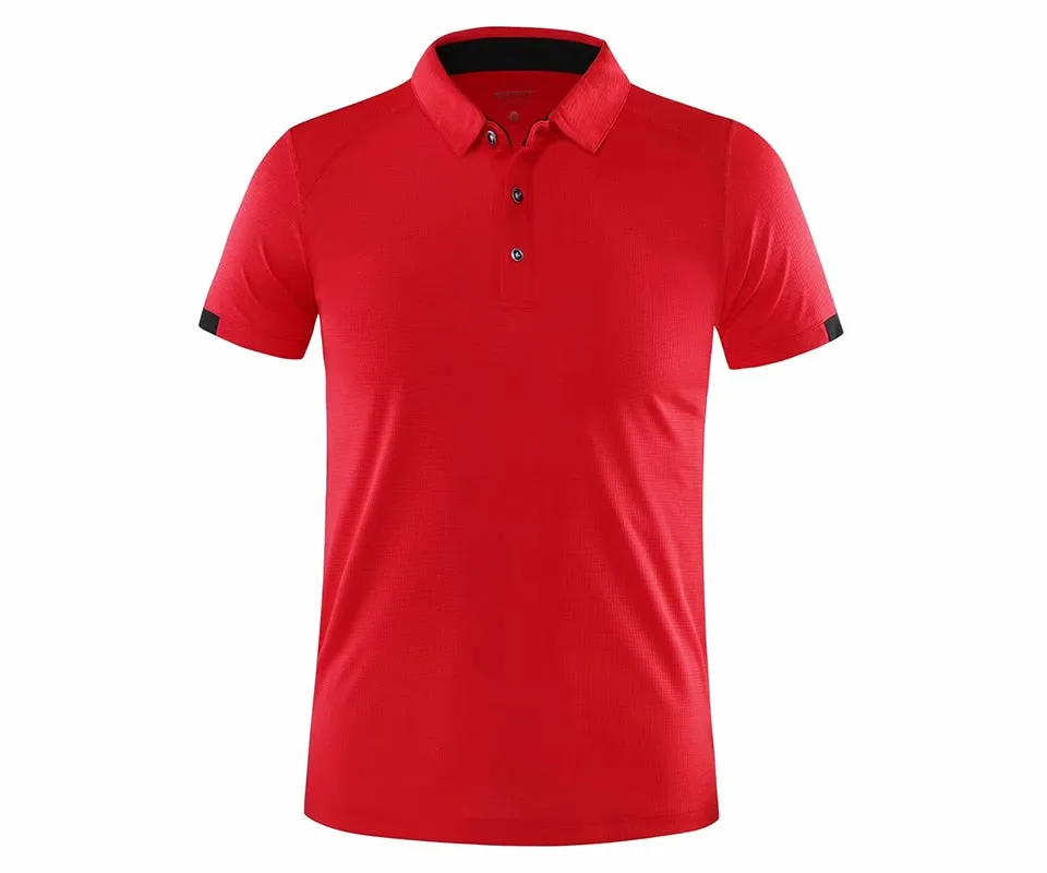 Men's Golf Tennis Outdoor Sportswear Short sleeve polo shirt Badminton T Shirt