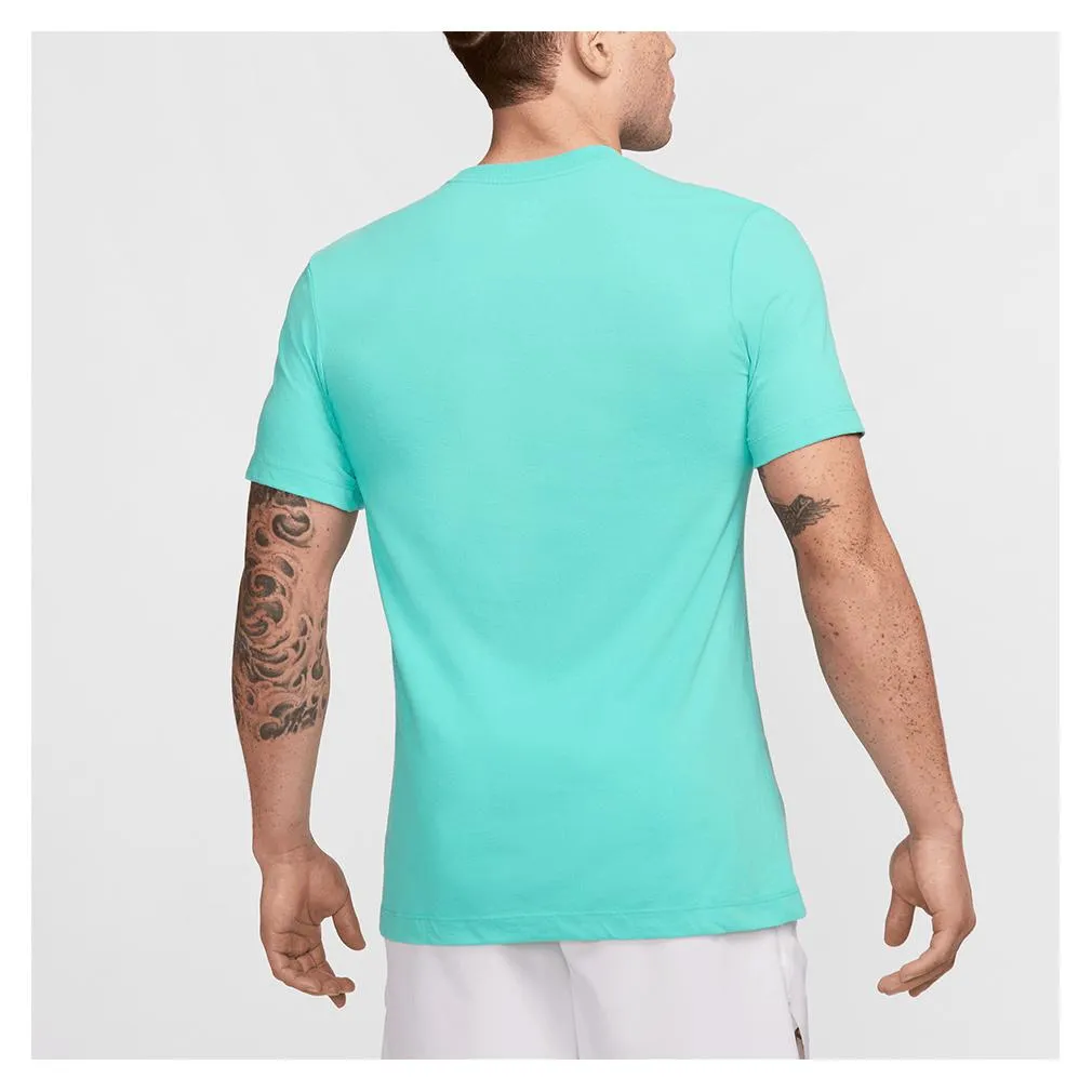 Mens Rafa Dri-Fit Tennis Top Green Forest