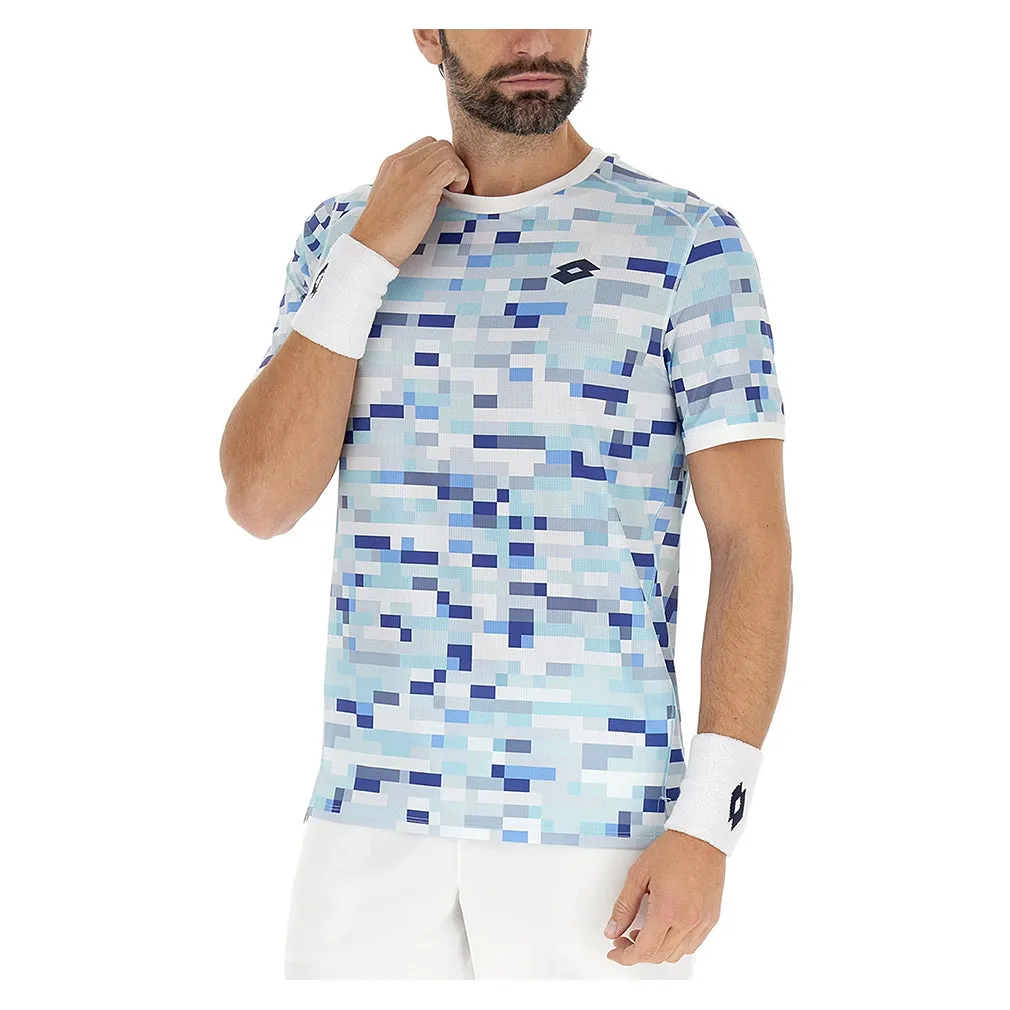 Men`s Tech III Tennis Top Porcelain Blue and Dark Denim