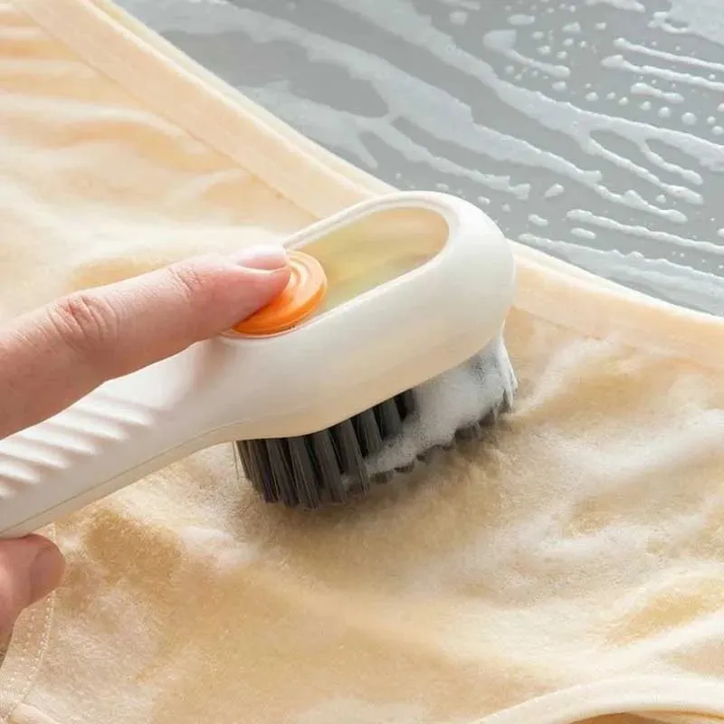 Multi-Functional Cleaning Brush With Soap Dispenser