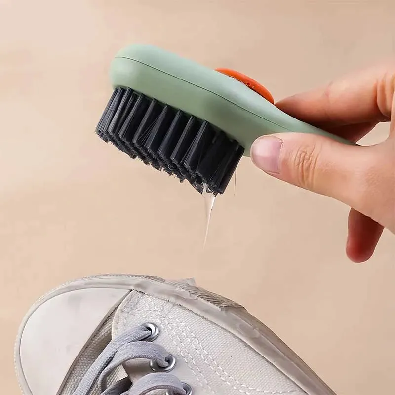 Multi-Functional Cleaning Brush With Soap Dispenser