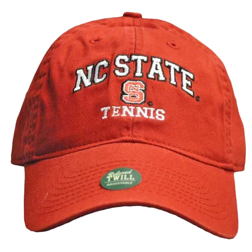 NC State Wolfpack Tennis Red Relaxed Fit Adjustable Hat