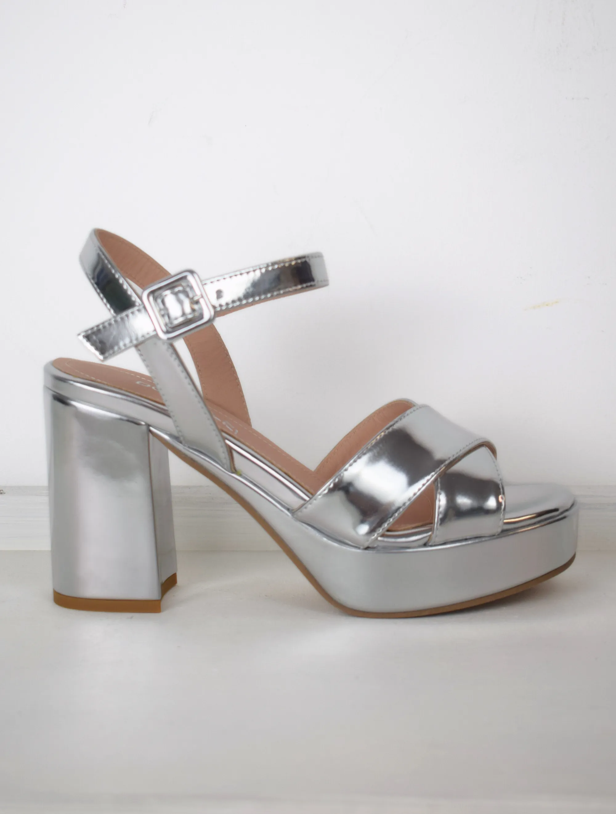 Nevis Sandal Silver Shine