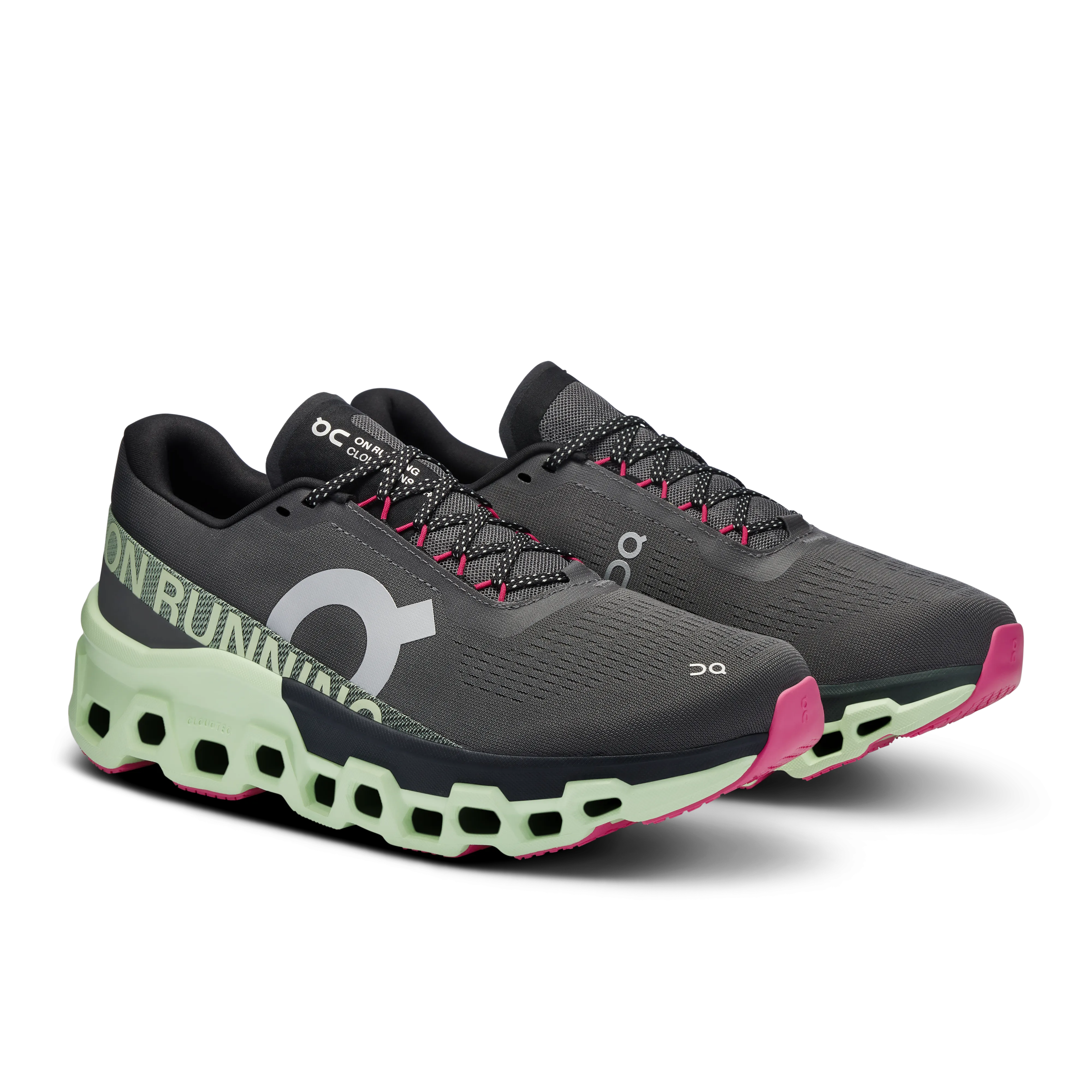 On Running Men's Cloudmonster 2 Shoes - Asphalt / Lima