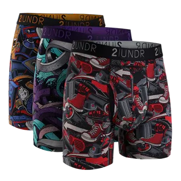 Pack de 3 boxers sélectionnés Swing Shift Mega/Way2/Sneakers