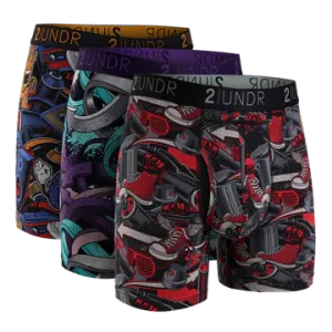 Pack de 3 boxers sélectionnés Swing Shift Mega/Way2/Sneakers