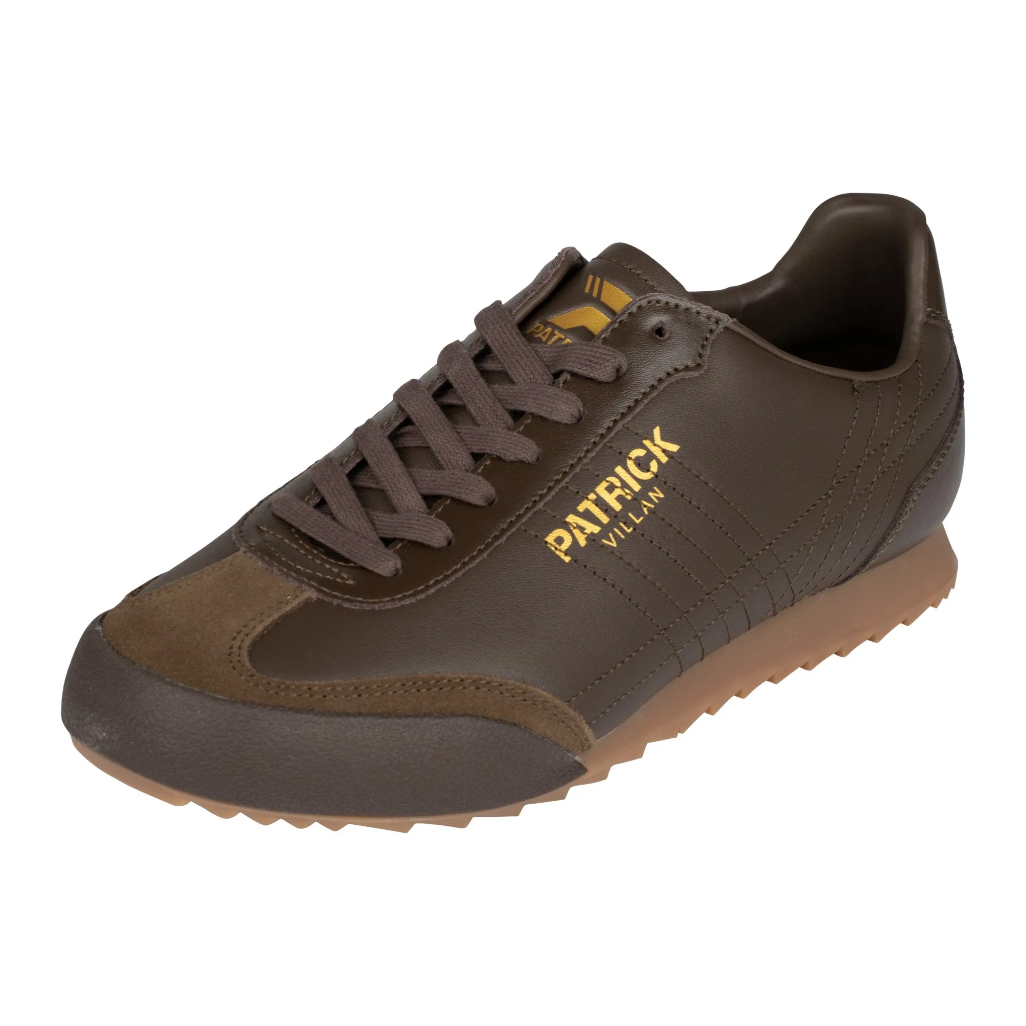 Patrick Villan Leather Trainers Brown