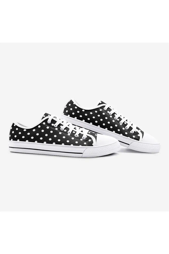 Polka-dot Unisex Low Top Canvas Shoes