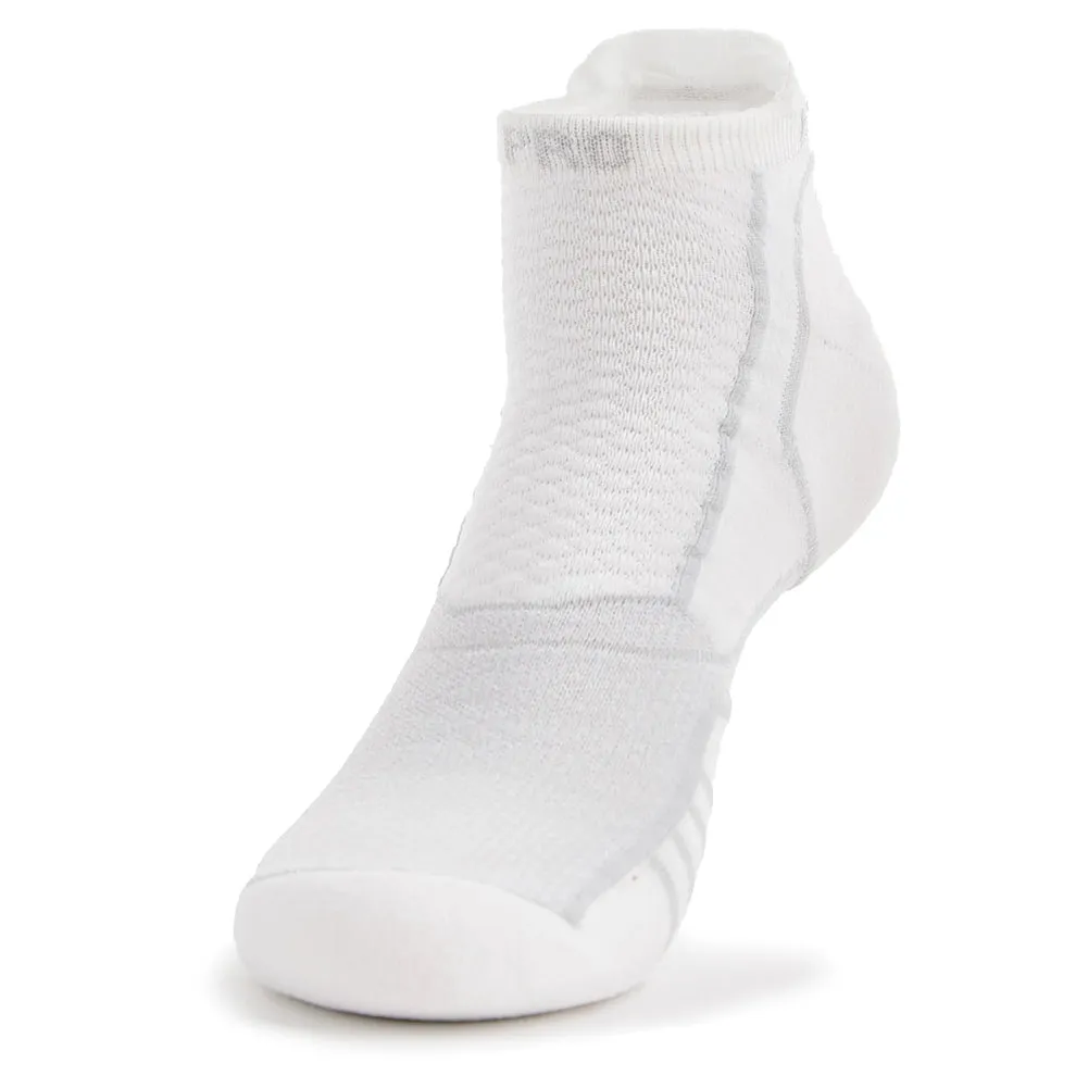 PROLITE Ultra-Light Cushion No Show Tab Rocket Grip Tennis Socks White