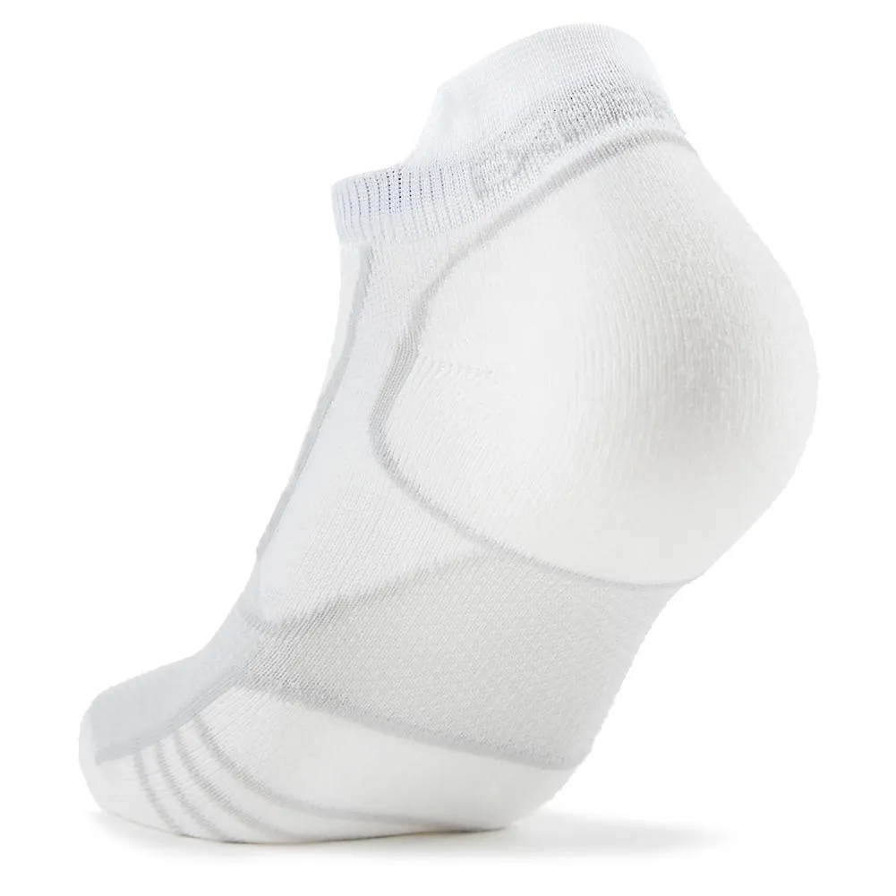 PROLITE Ultra-Light Cushion No Show Tab Rocket Grip Tennis Socks White