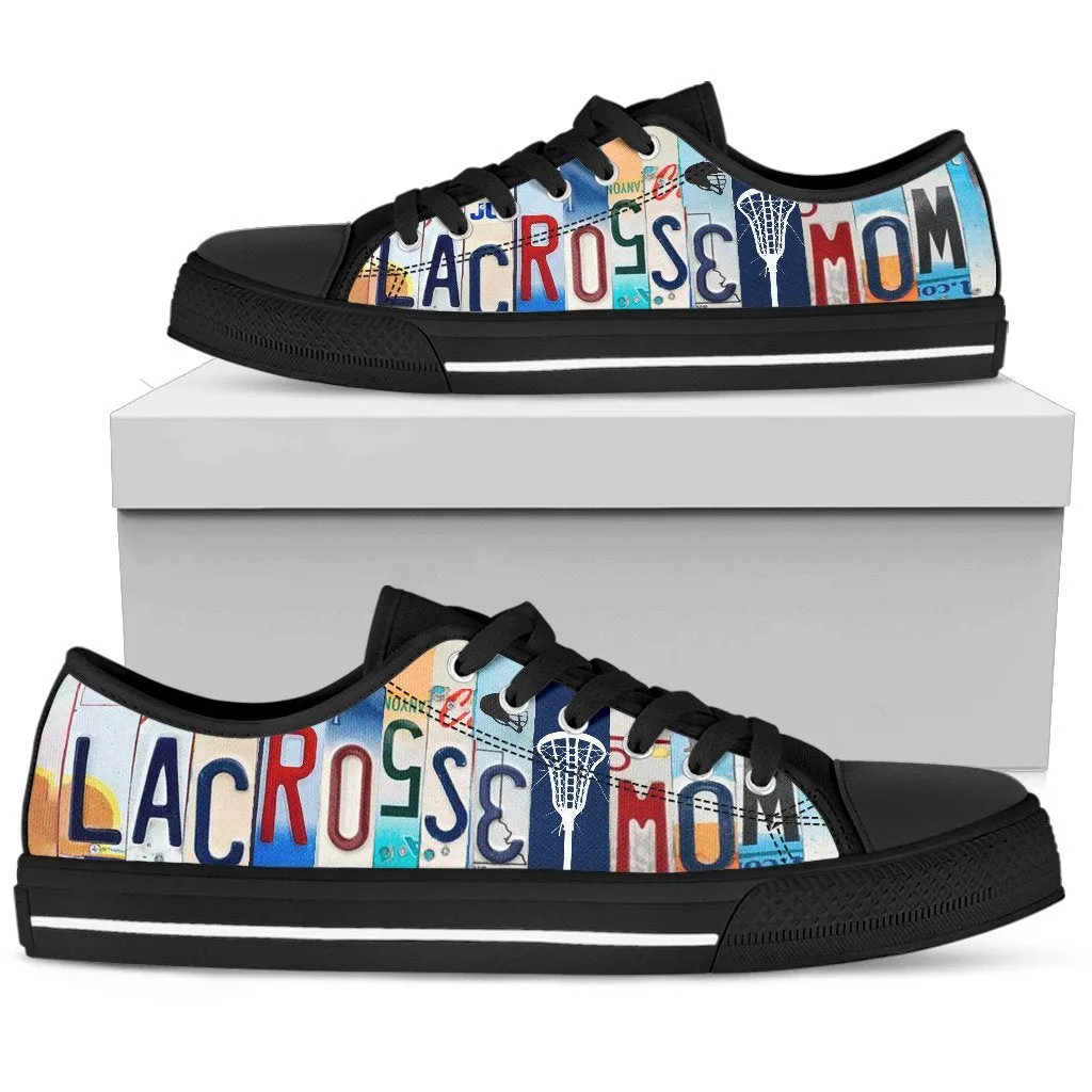 Proud Lacrosse Mom Low Top Shoes