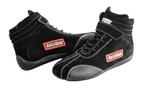 RaceQuip Euro Carbon-L Series Race Shoes - Black - 10 US Mens (Womens 12) - 30500100