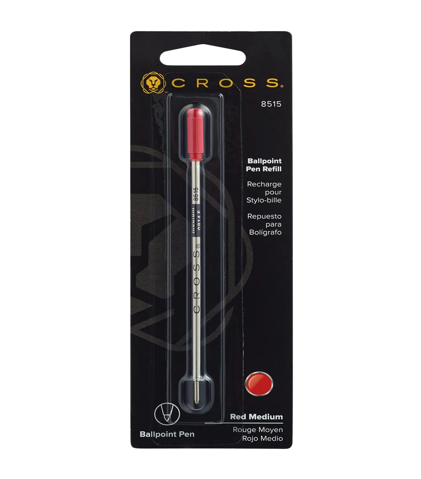 Red Medium Ballpoint Pen Refill