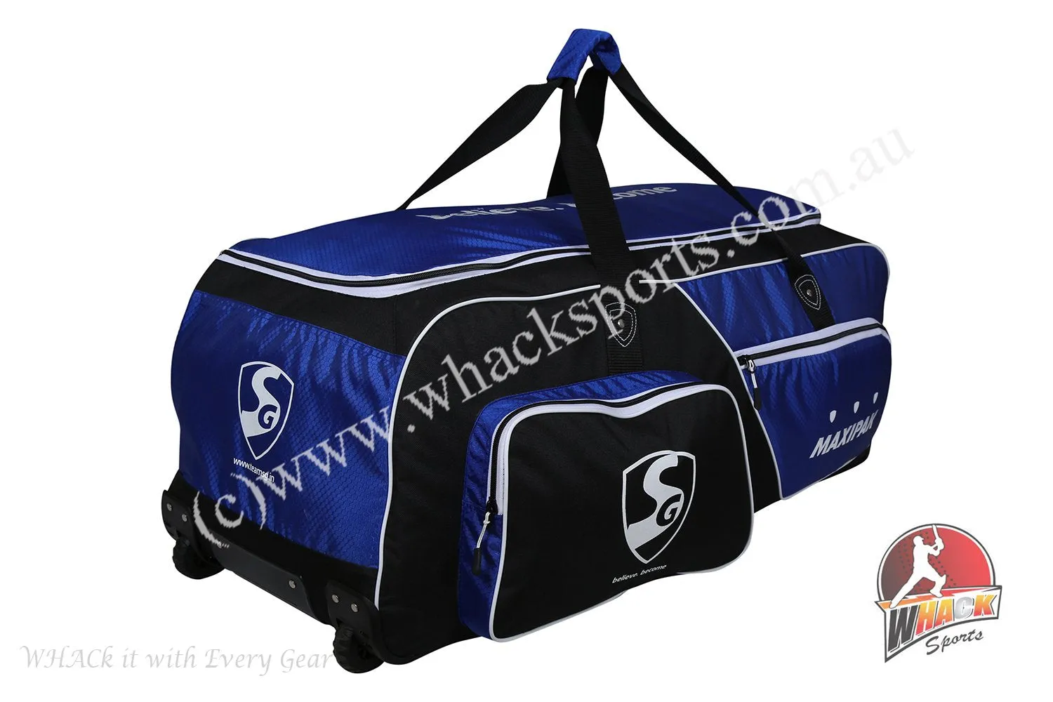 SG Maxipak Cricket Kit Bag - Wheelie - Medium