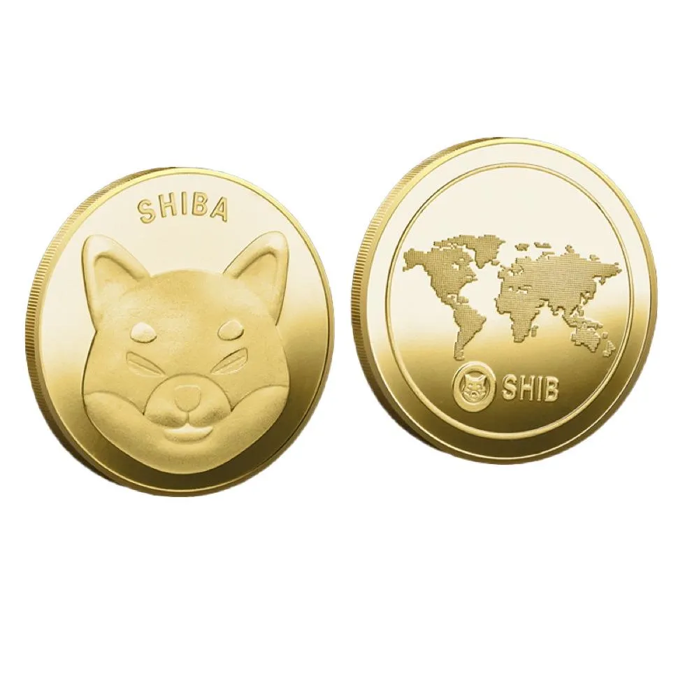 SHIBA Coin Iced Out Frame Pendant