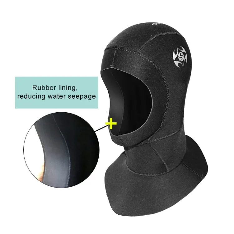 SLINX 1131 3mm Neoprene Waterproof Warm Ear Protection Diving Hood, Size: XL