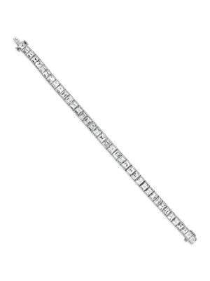 Square Diamond Tennis Bracelet