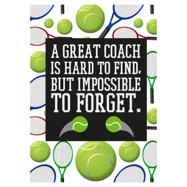 Tennis Coach Card