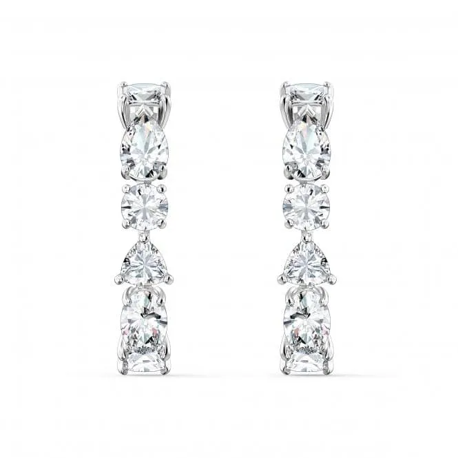 Tennis Deluxe Mixed White Rhodium Plated Earrings 5563322