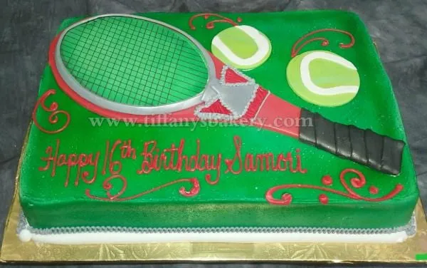 Tennis Racket Cake