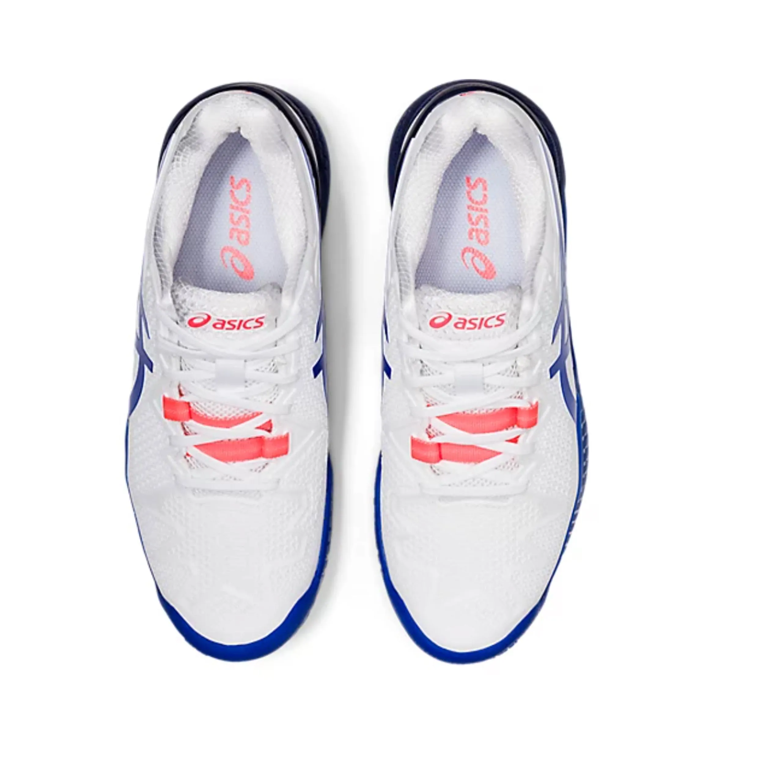 Tennis Shoe ASICS Resolution 8 WOMEN (Hardcourt)  White/Lapis Lazuli Blue