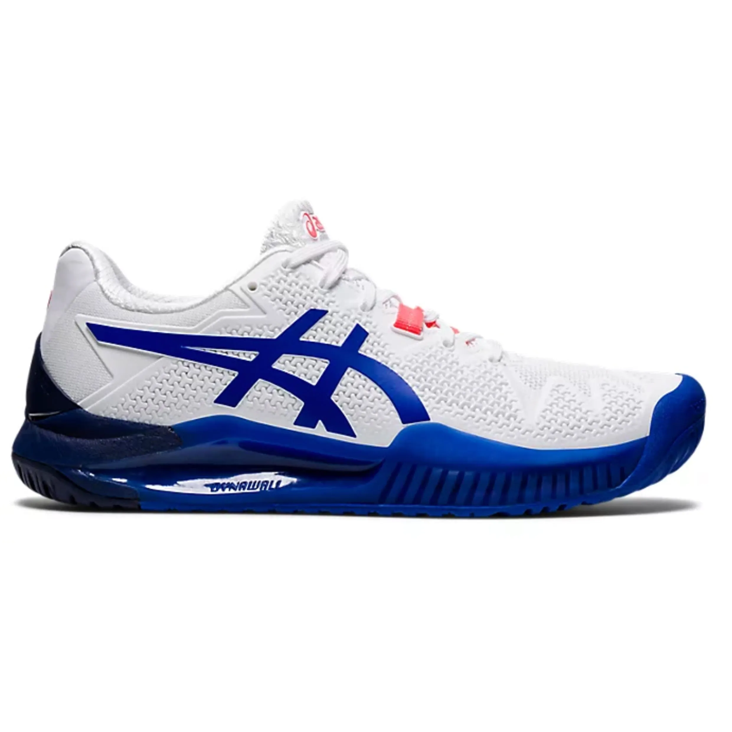 Tennis Shoe ASICS Resolution 8 WOMEN (Hardcourt)  White/Lapis Lazuli Blue