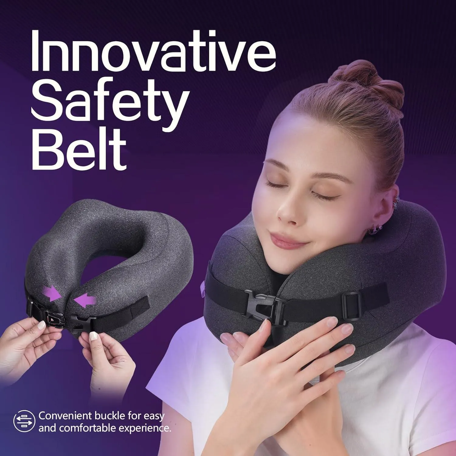 Travel Neck Pillow Compressed Memory Foam