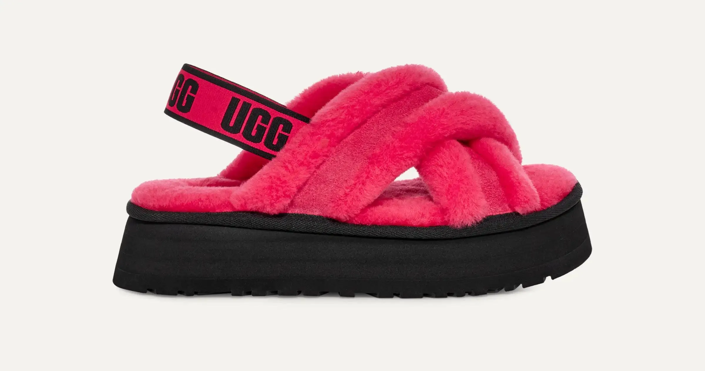 UGG - Disco Cross Slide in Charcoal