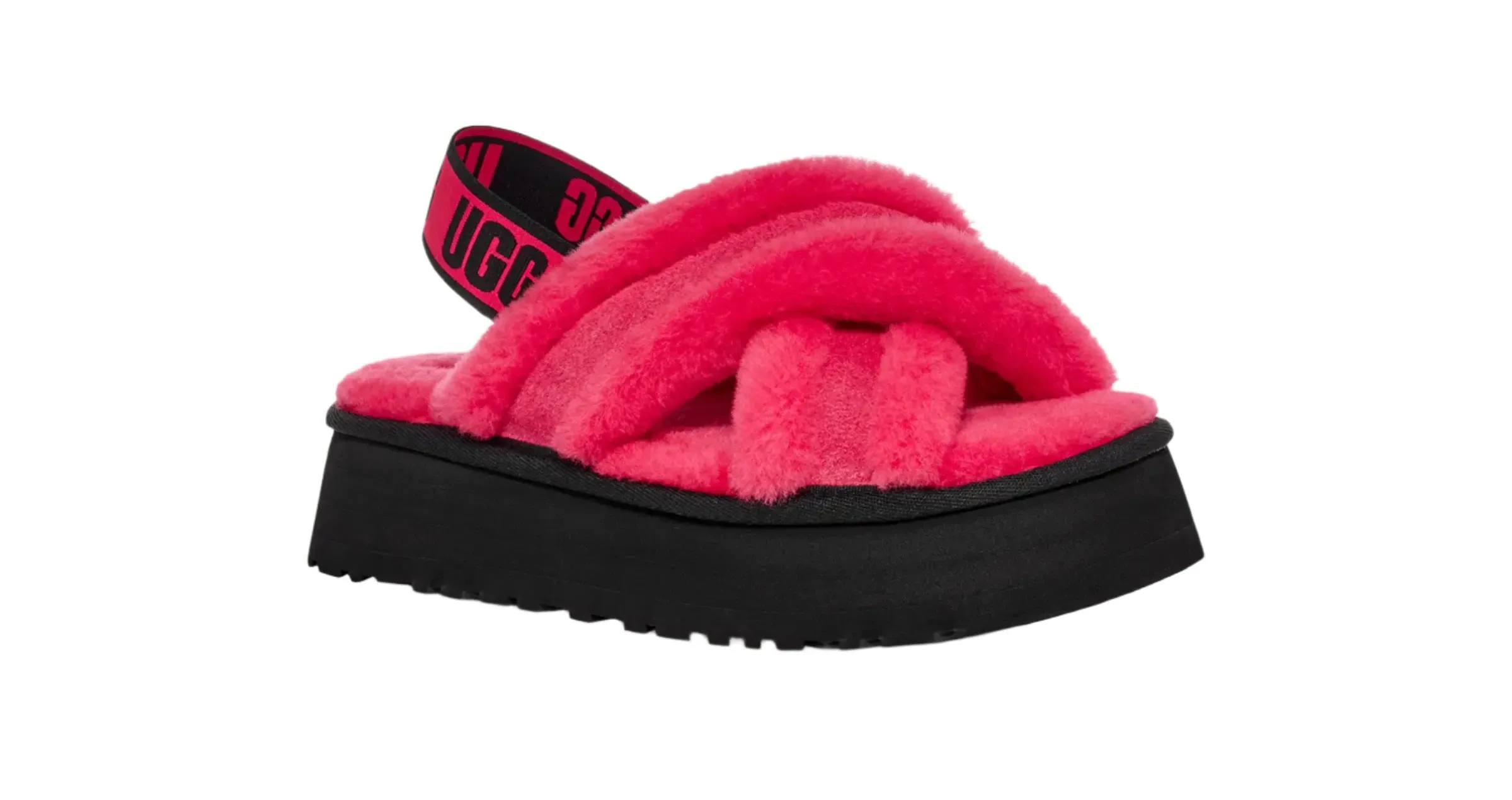 UGG - Disco Cross Slide in Charcoal