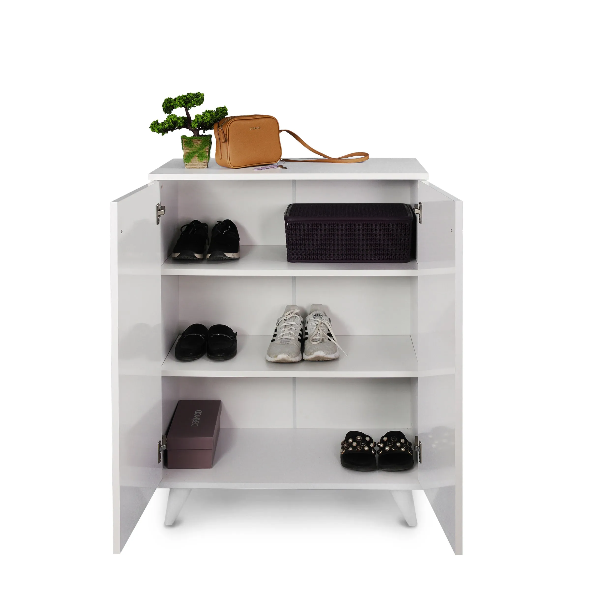 Valeria Wood Base Shoe Cabinet