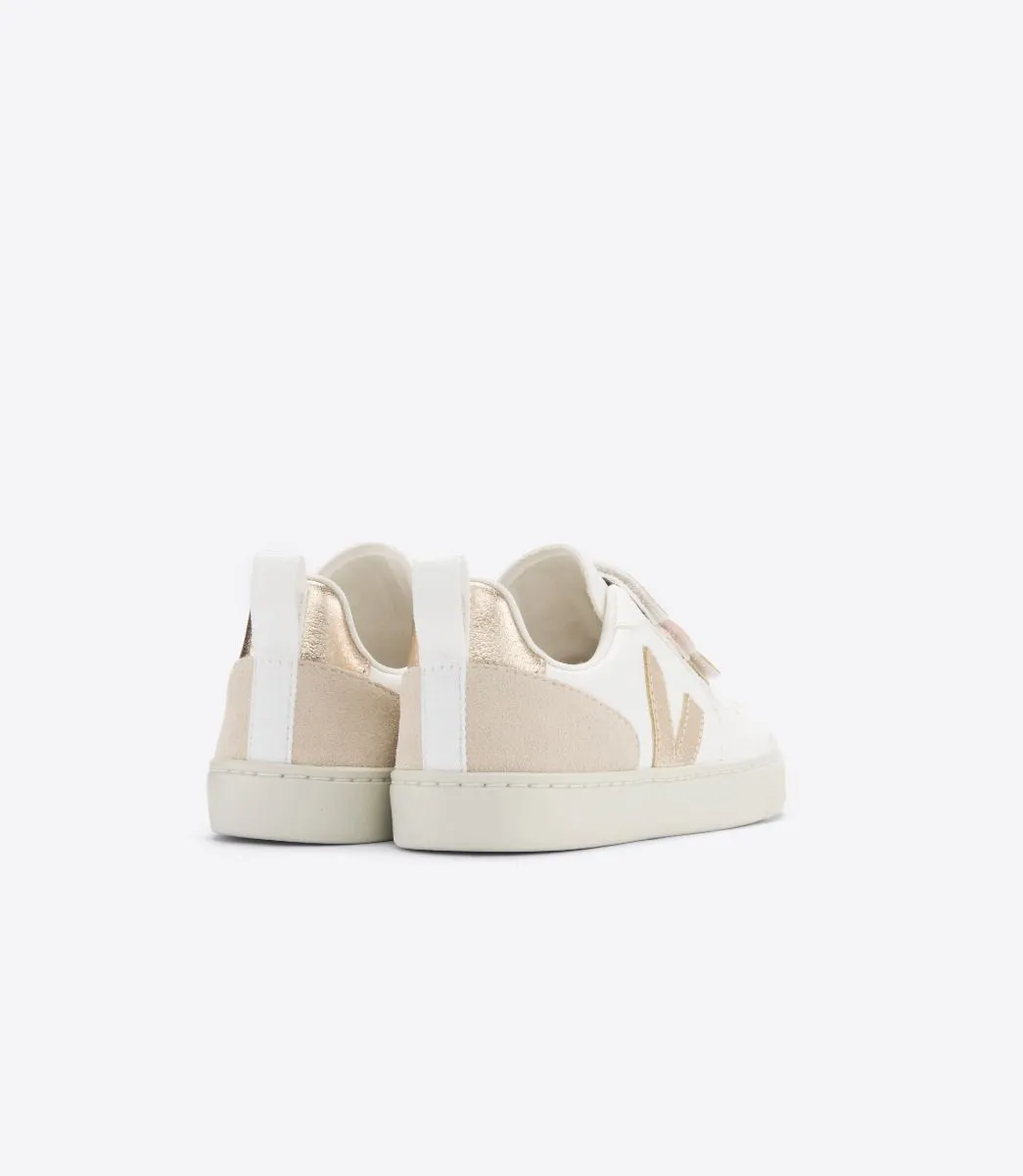 Veja Kids V-10 Multico White Shiny Trainers