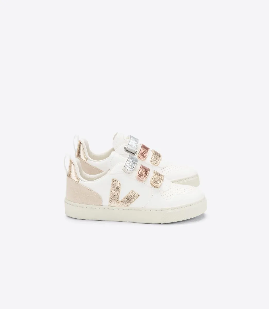 Veja Kids V-10 Multico White Shiny Trainers