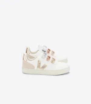 Veja Kids V-10 Multico White Shiny Trainers