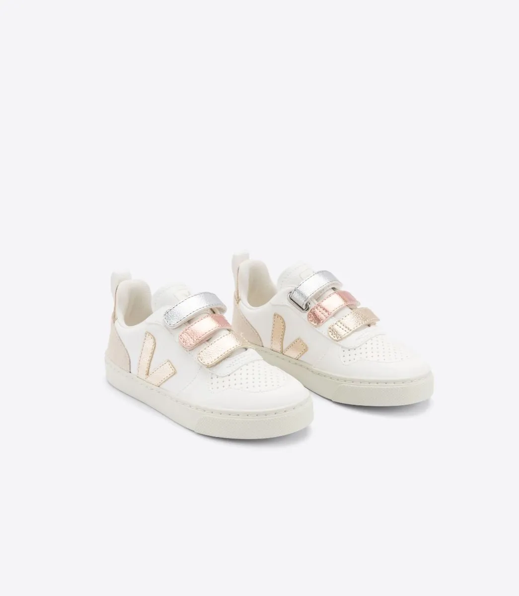 Veja Kids V-10 Multico White Shiny Trainers