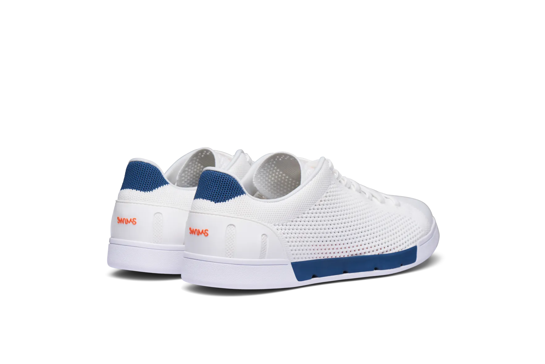 White/Ensign Blue Breeze Tennis Knit