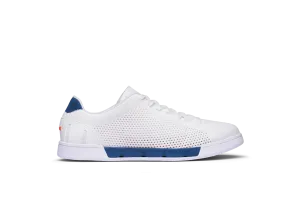 White/Ensign Blue Breeze Tennis Knit