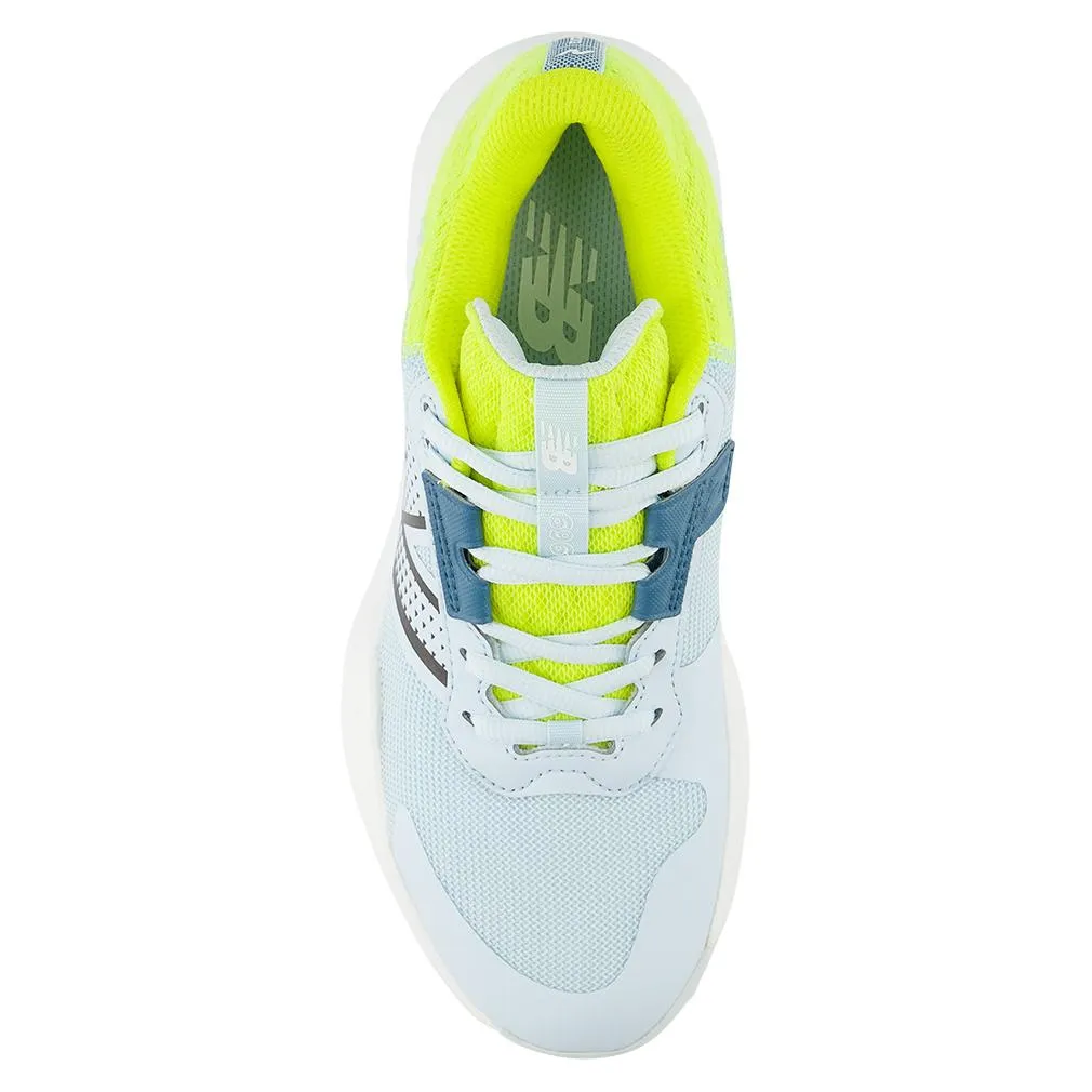 Women's 696v6 B Width Tennis Shoes Quarry Blue and Firefly