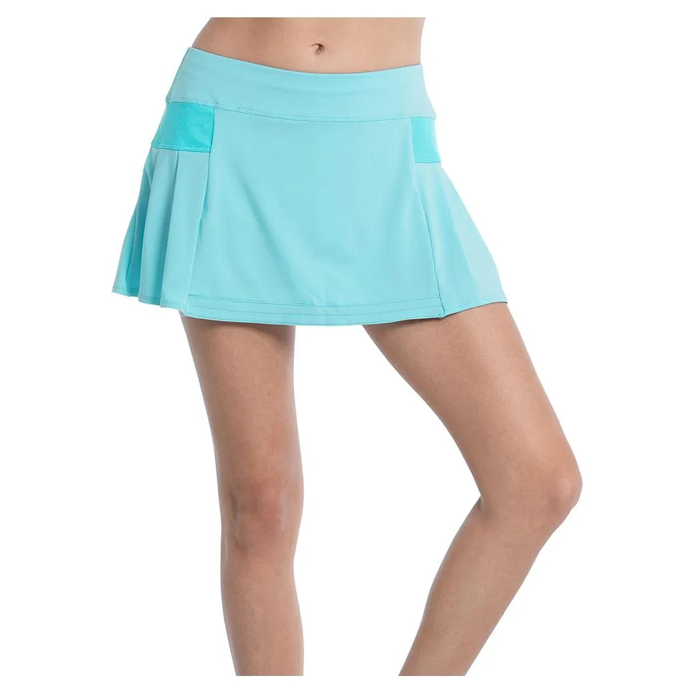 Women's Box Pleat Tennis Skort Cool Blue